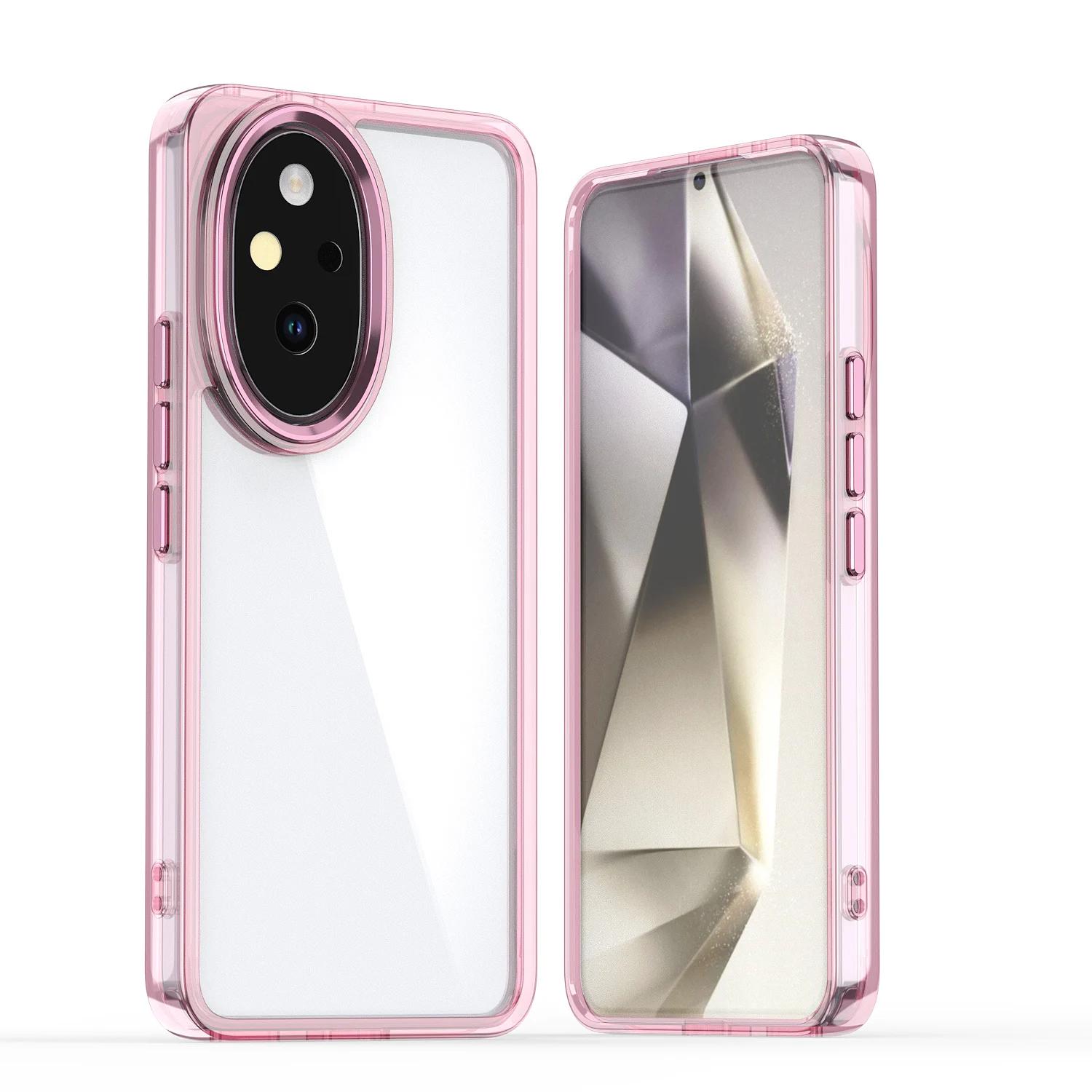 

Fashion Metal Frame Anti Yellow Transparent Case for Honor 400 Lite 200 LITE 200 Pro Magic7 Lite X9C smart 5G X7C 4G X6B Cover Honor 200