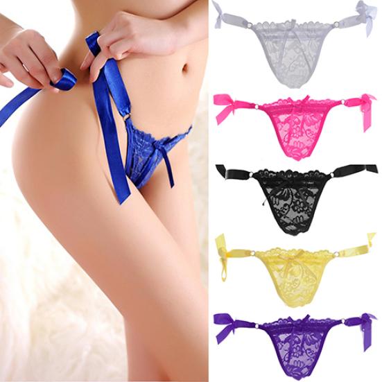 Dámská sexy krajková tanga G-string V-string Kalhotky knickers Spodní prádlo