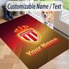 Custom Text Printed Rug Monaco FC Non Slip Floor Carpet For Home Room Decor