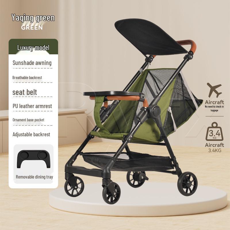 Compact Folding Baby Travel Stroller: Lightweight, Portable, and Airline-Friendly.