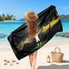 Jude Bellingham Custom Beach Towel, Personalized Name Text Print, Football Logo Soft Quick‑Dry Towel Holiday Gift