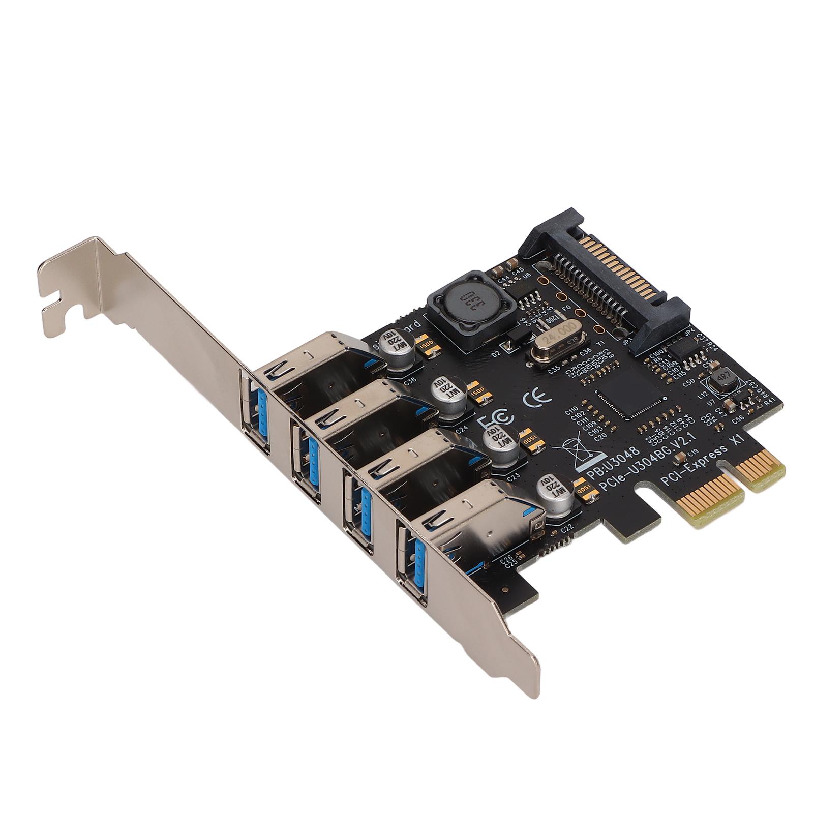 

Плата розширення PCI E до USB 3.0 5 ГБ, 4 порти, 15 контактів, задня карта розширення USB3.0 для