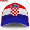 Croatia Baseball Cap Free Custom Name Number Team Logo Hr Hat Hrv Country Travel Croatian Nation Hrvatska Republic Flag Headgear