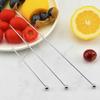 304 Stainless Steel Cocktail and Fruit Skewers - Short & Long Sizes for DIY Barware, Salad, and Decoration.