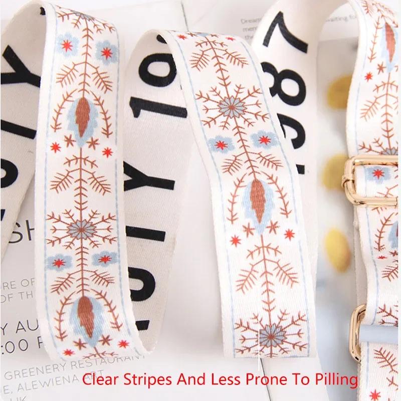 Nylon Bag Strap Adjustable Women Crossbody Shoulder Strap Soft Replacement Straps Wide Purse Strap Chain Bag Straps Accessories