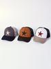 Unisex Mesh Baseball Cap - Adjustable 5-Star Embroidered Cotton Trucker Hat, Casual Summer Cap for Men & Women"