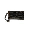 New Crocodile Pattern Clutch Bag Storage Bag Classic Retro Double Pull Change Bag