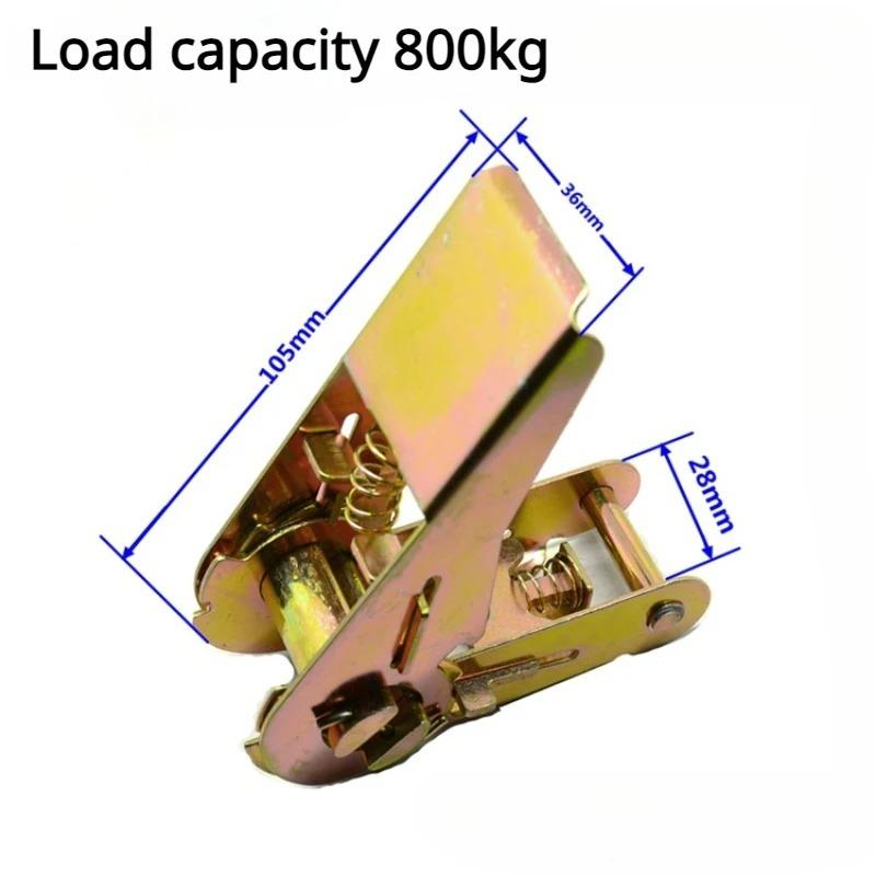 6m Cargo Strap Ratchet Tensioner Freight Car Fixed Tightener Tighten Rope For Luggage Goods Transportation Outdoor Camping