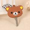 Rilakkuma Key Protective Cover Keychains New Anime Relax Bear PVC Cases Backpack Bags Key Rings Pendants Charms Gift Sales
