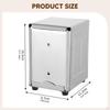 Stainless Steel Tissue Box Cover Facial Napkin Holder Organizer Gift Double Sided Adjustable for
