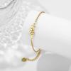 December Birth Flower Bracelet Birthstone Floral Jewelry Personalized Gift
