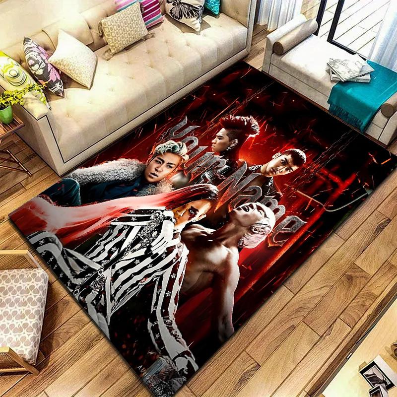 Bigbang Music Custom Name Carpet Rug For Living Room Bedroom Home Sofa Decoration Kids Play Nonslip Floor Mat