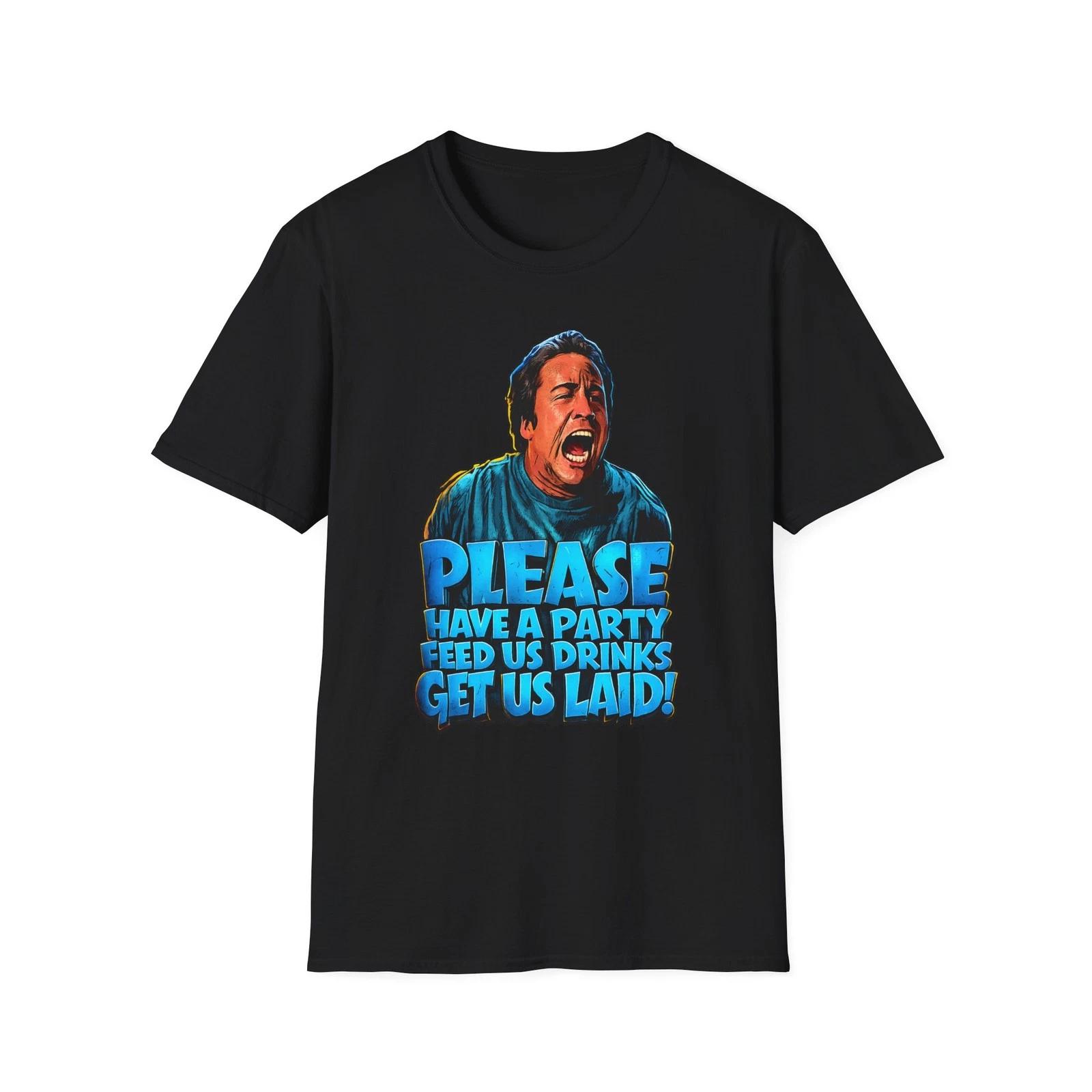 Please Have a Party PCU- Graphic T-Shirt | Funny Party Quote XL