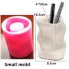 Nordic Striped Donut Cylindrical Vase Epoxy Resin Silicone Mold Circular Ring Donut Vase Concrete Cement Gypsum Silicone Mold