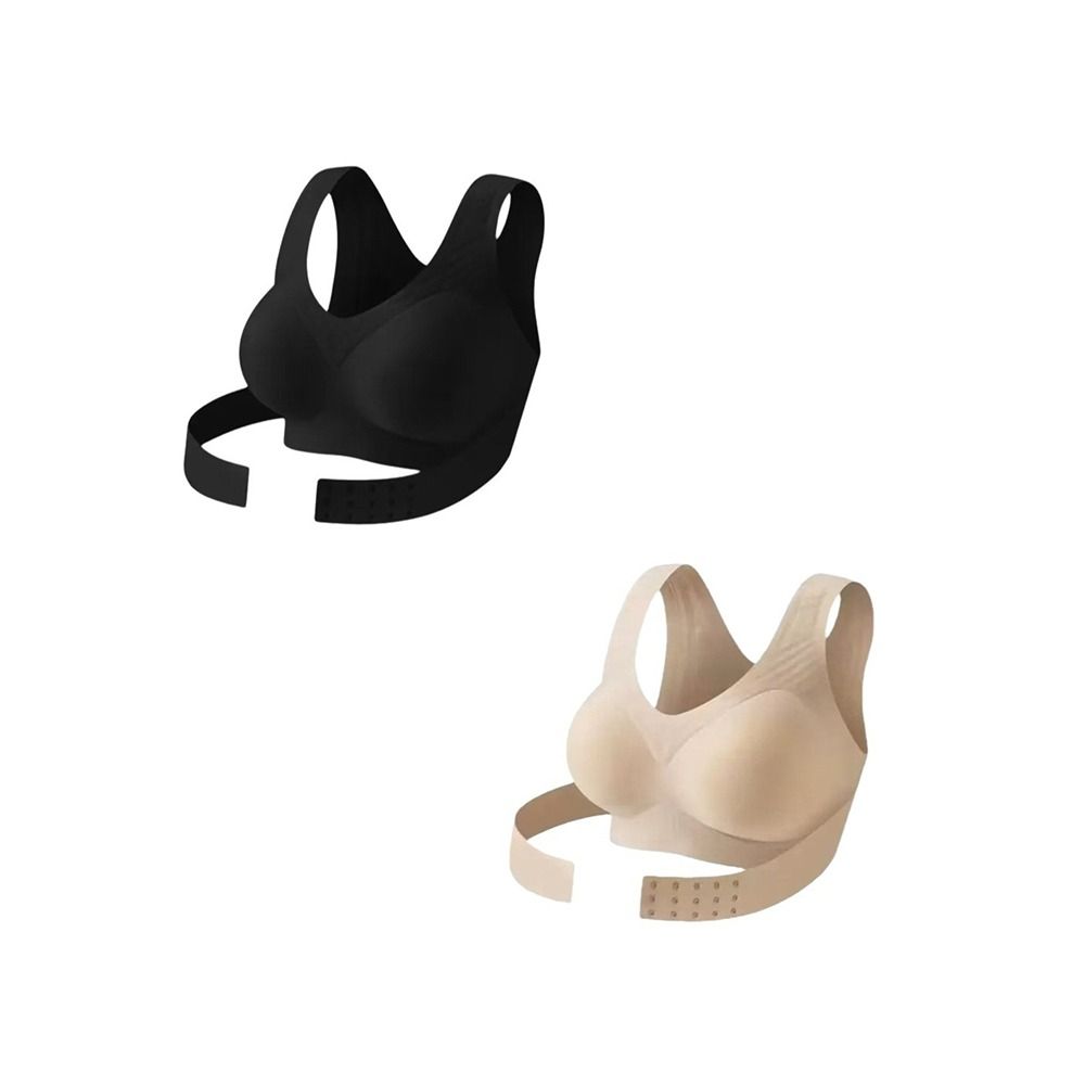 Cross Back Front Closure Bra Posture Corrector Underwear Women  Female Lingerie