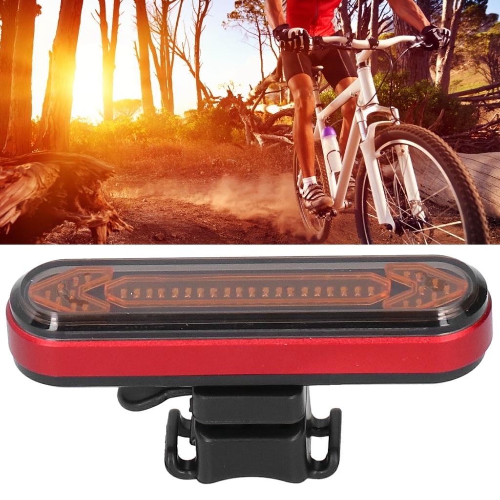 Bicycle Turn Signal Lamp USB Charging Wireless Remote Tail Light Mountain Bike Accessory