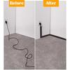 1PC 1/3meters Cable Cover Protector PVC Self-Adhesive Wire Protection Strip Wear Resistant Prevent Trip Wall And Floor Wire Orga