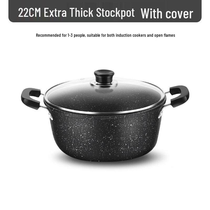 Yoshida Sho Чугунная антипригарная кастрюля с двумя ручками для супа