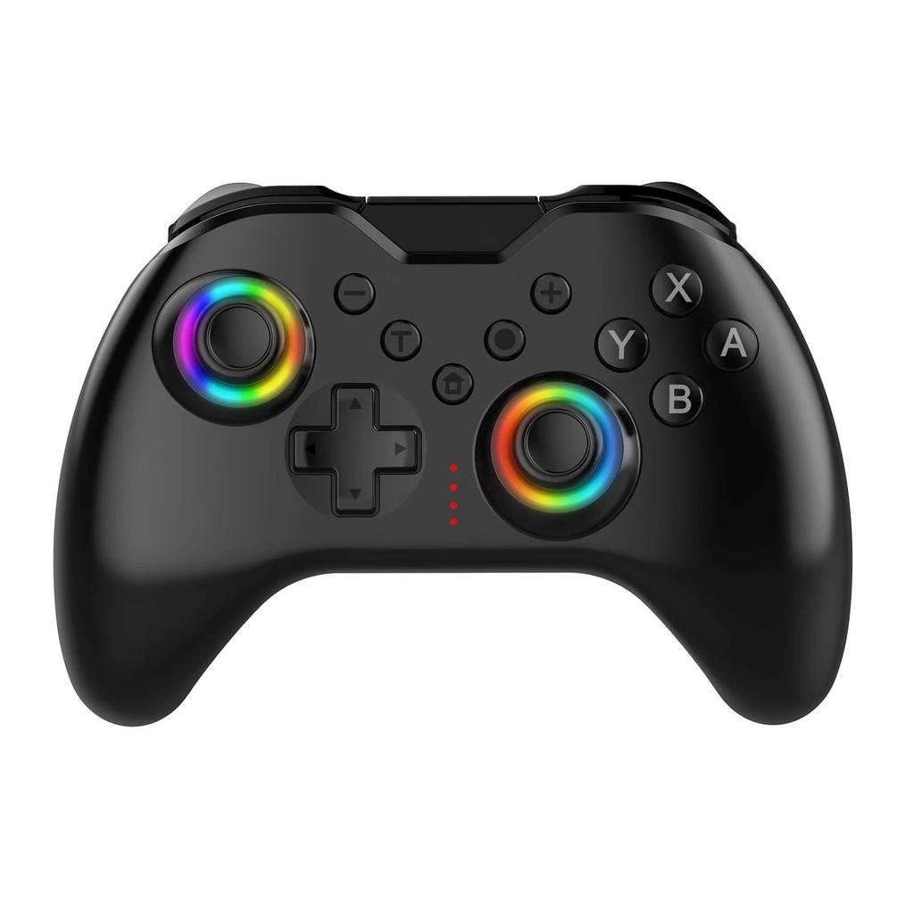 Wireless Switch Bluetooth Game Controller for Switch/Switch 2/PC Programmable Joystick RGB Lighting Dual Vibration Motor Gamepad