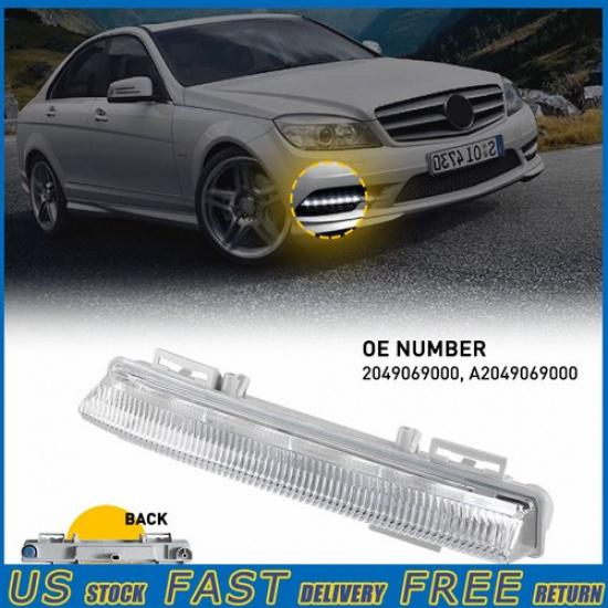Right Front Bumper LED Running Daytime Light Fit SLK-Class Mercedes-Benz 2011-13