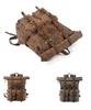 Waterproof Waxed Canvas Travel Backpack with Color-block Design for Men and Women, Fits Laptops