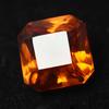 Ring Size 8.50 Ct Natural Orange SAPPHIRE Square Shape CERTIFIED Loose Gemstone Y-321143180