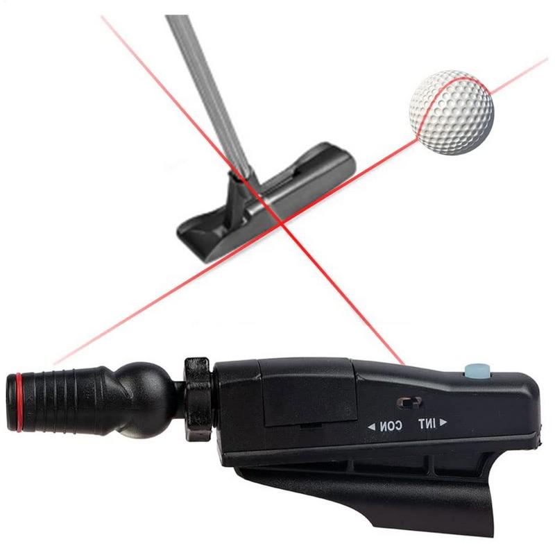 Putter da Golf Puntatore Laser Mirino Ausili per l'Allenamento Sistema di Allineamento Pratica nero