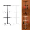 Three Layer Display Stand Scarves Hats Holder Socks Jewelry Rack Alloy Texture Jewelry Holder for Retail and Home Use