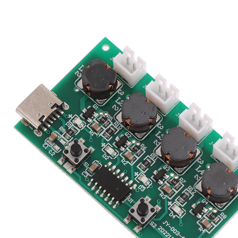 Nebelerzeuger und Treiberplatine 4 Zerstäuber Zerstäubungsfolie Atomizer Blatt Oszillierend 1/5 Stück DC5V Typ-C Mini Luftbefeuchter