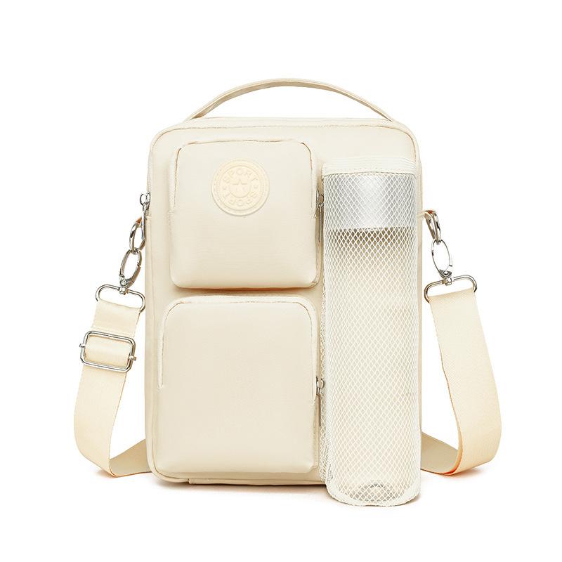 

Women s Bag Shoulder Bag Nylon Bag General Bag Solid Color Crossbody Bag бежевый