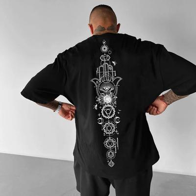Summer Harajuku Vintage Men's T-Shirt Street Y2K Cotton Tops Clothing Casual Religious Printed Short Sleeve T-Shirt for Men