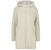 Women's Coat CMP Wooltech Long Jacket Long Wool (34M0356-A238) Beige/white