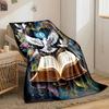 Doves, an Open Book, a Glowing Heart, and Floral Elements Form a Harmony. for All Seasons Blanket Lunch Break Throw Gift