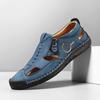 Men's Breathable Stitched Beach Sandals - Wear-resistant Outdoor Sports Style, Big Size Shoes