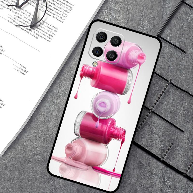 Beautiful Nail Polish Enamel Color Case For Samsung Galaxy M14 M12 M11 M13 M15 M06 M16 M36 M56 M31 M53 M32 M52 M35 M55 M34 M54