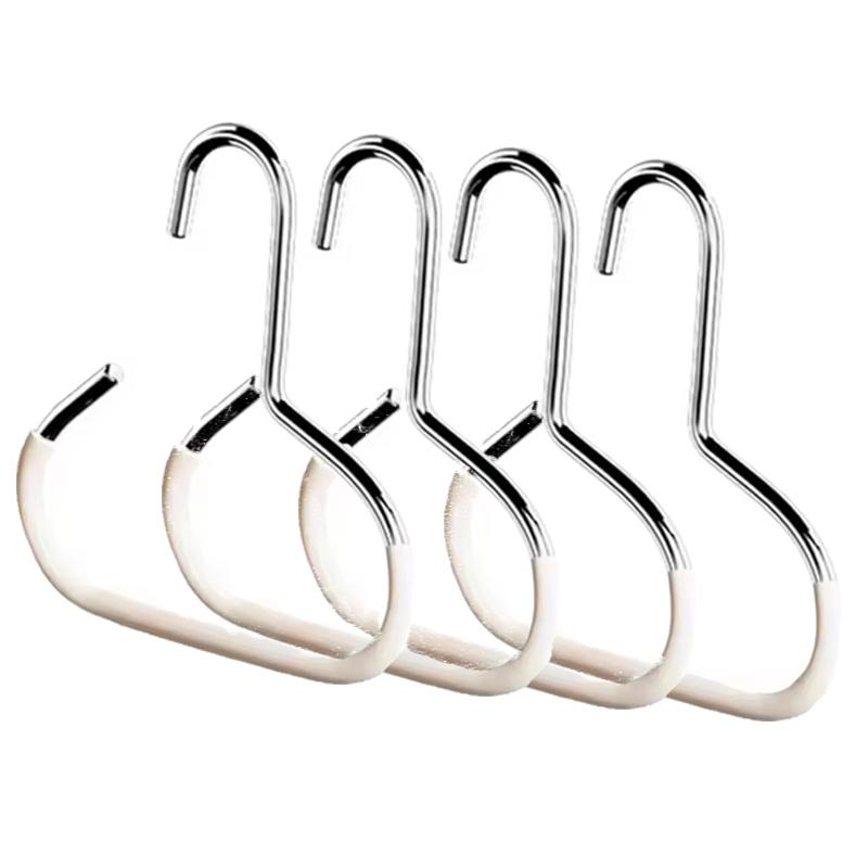 

Прочный круглый вешалка для шляп в виде кольца, не оставляющая следов, нескользящий крючок для хранения шляп, вешалка для шарфов, полотенец, галстуков 4PCS белый