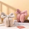Outdoor Bowknot Warm Earmuffs Plush Foldable Ear Muffs Cute Winter Ear Warmers  for Women
