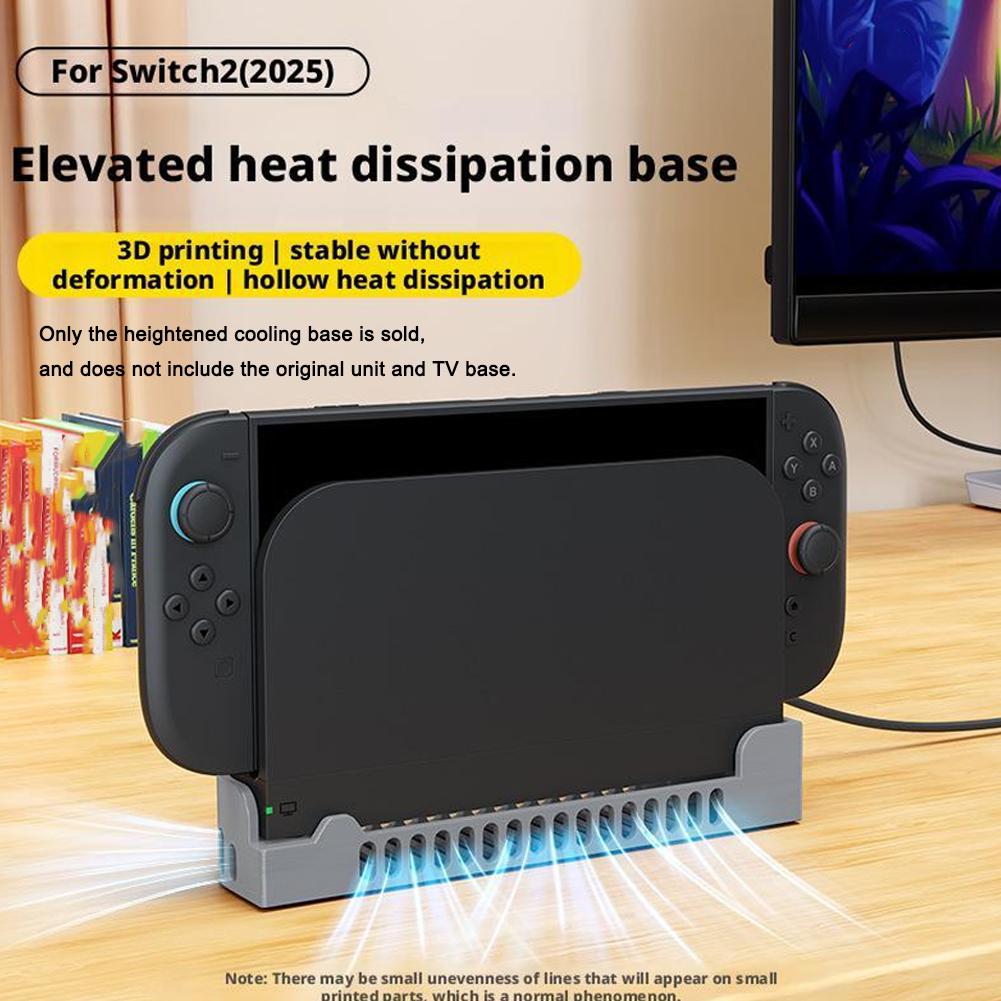 Heat Dissipation Base For Switch 2 Host Cooling Fan Base NGC HUB Expansion NS 2 Large Wall Bracket For Gaming Consoles