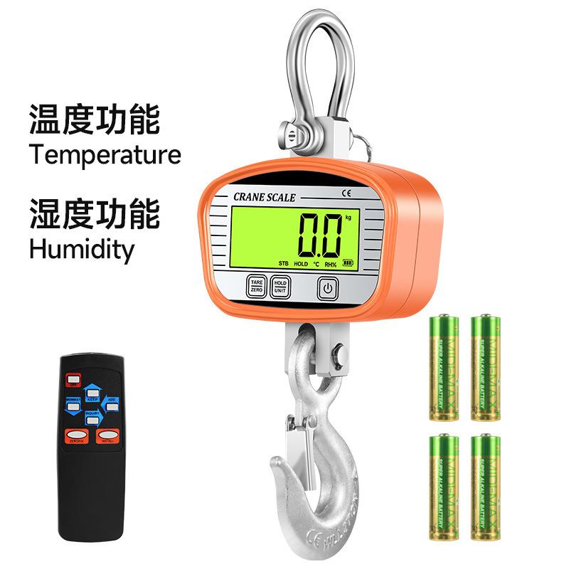 High Precision 2000KG Electronic Hanging Scale 1T2 Tons with Tensile Hook for Weighing Driving Scale Industrial Digital Load Cel