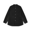 CROQUIS Men's 2025 Autumn Long Sleeve Stand Collar Shirt
