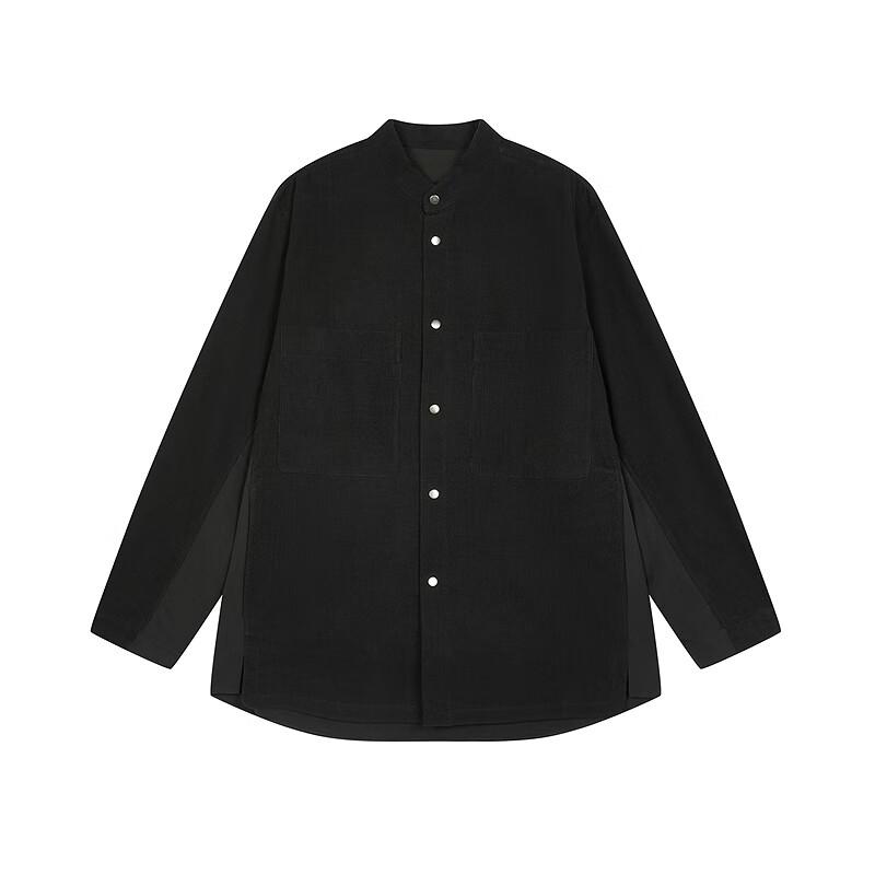 CROQUIS Men's 2025 Autumn Long Sleeve Stand Collar Shirt