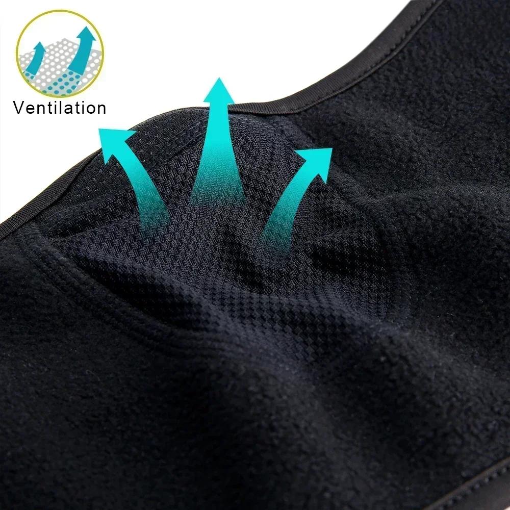 Modische Winter-Thermo-Sturmhaube, Vollgesichtsmaske, Skimütze, Bandana-Mütze, winddicht, Snowboard-Schals, Damen und Herren, Helmkappe, Schwarz