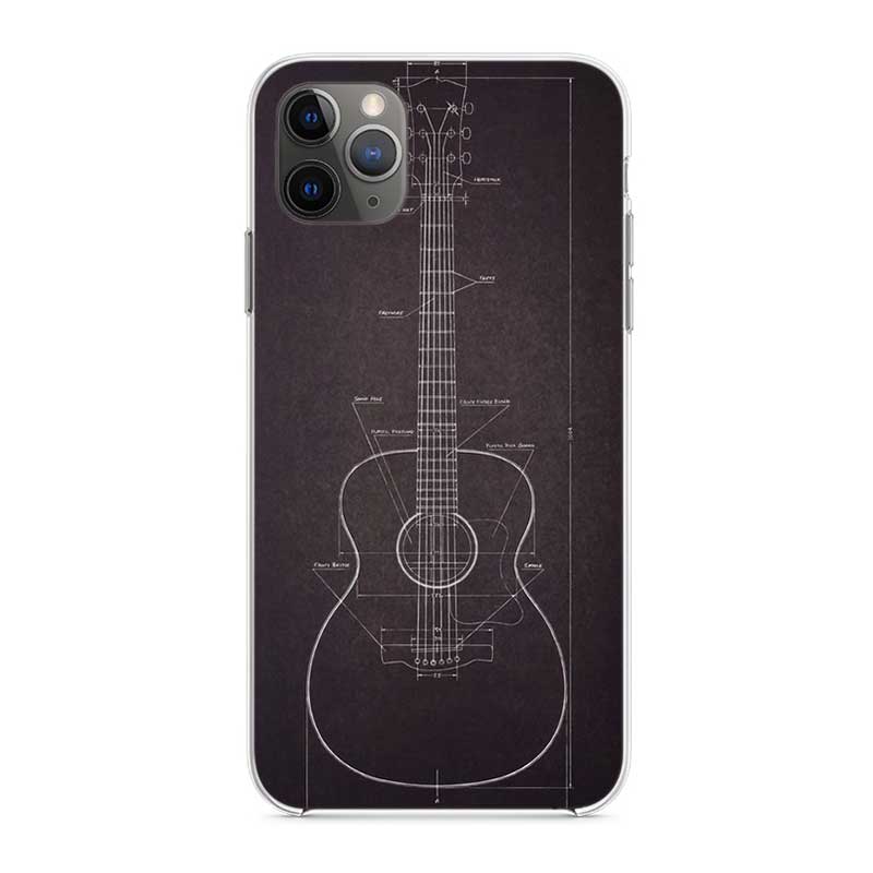 Guitar Music Soft Mobile Phone Covers For IPhone X XS MAX SE 2020 XR 11 11Pro 12 Mini Shell 8 7 6 6S Plus Transparent TPU Case
