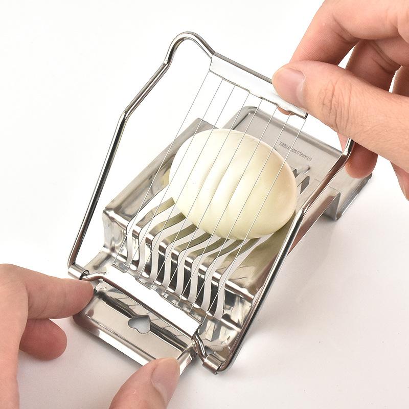 

Egg Slicer Cutter Hard Boiled Eggs Multipurpose Egg Cutter Mini Manual Egg Slicer Egg Ham Mushroom Strawberry Soft Fruit A
