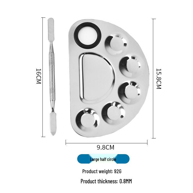 Stainless Steel Nail Art Palette Paint Tray
