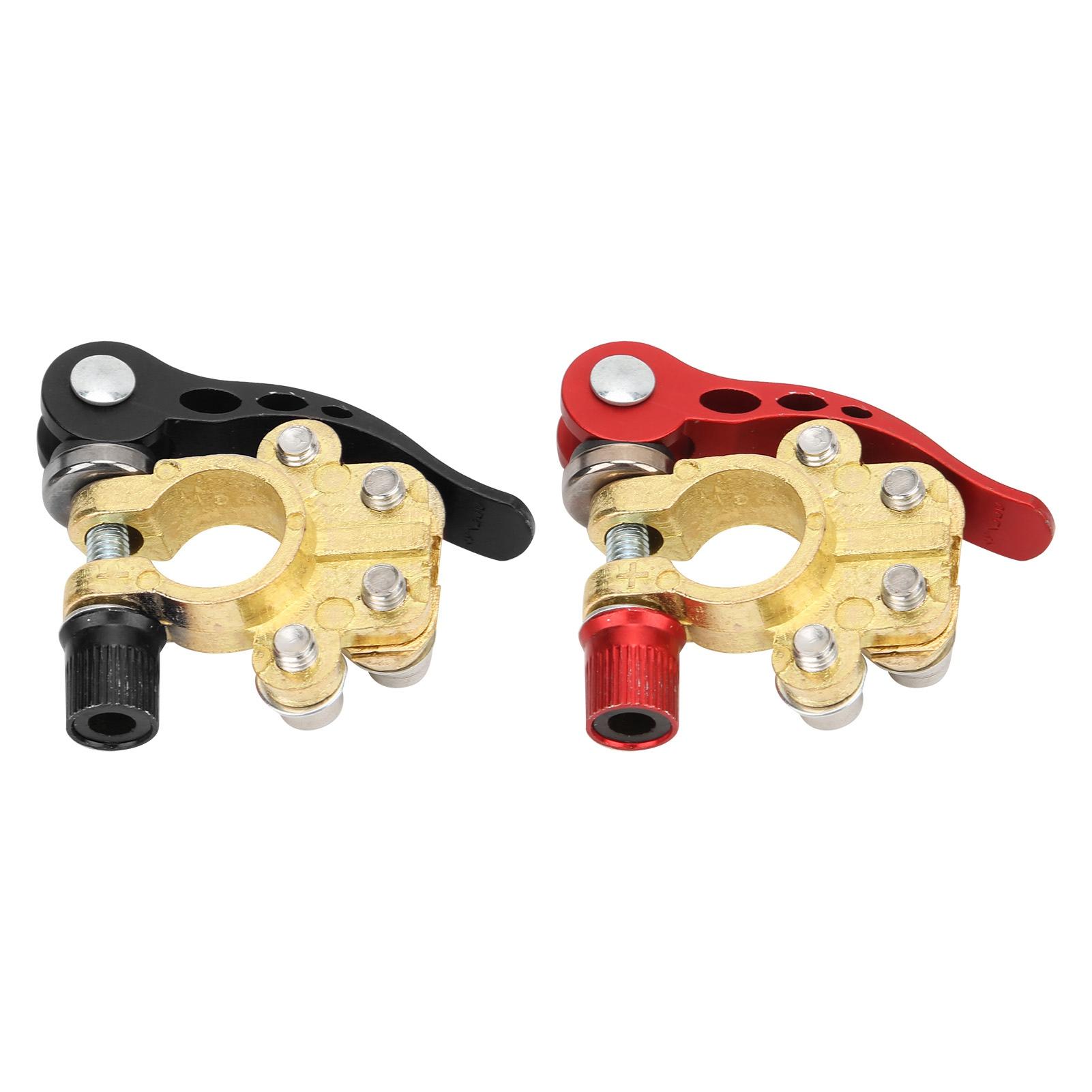 

2 шт. Клеми акумулятора Верхній контакт Швидкознімне Багатоотвірне Латунне Кабельне Затискання