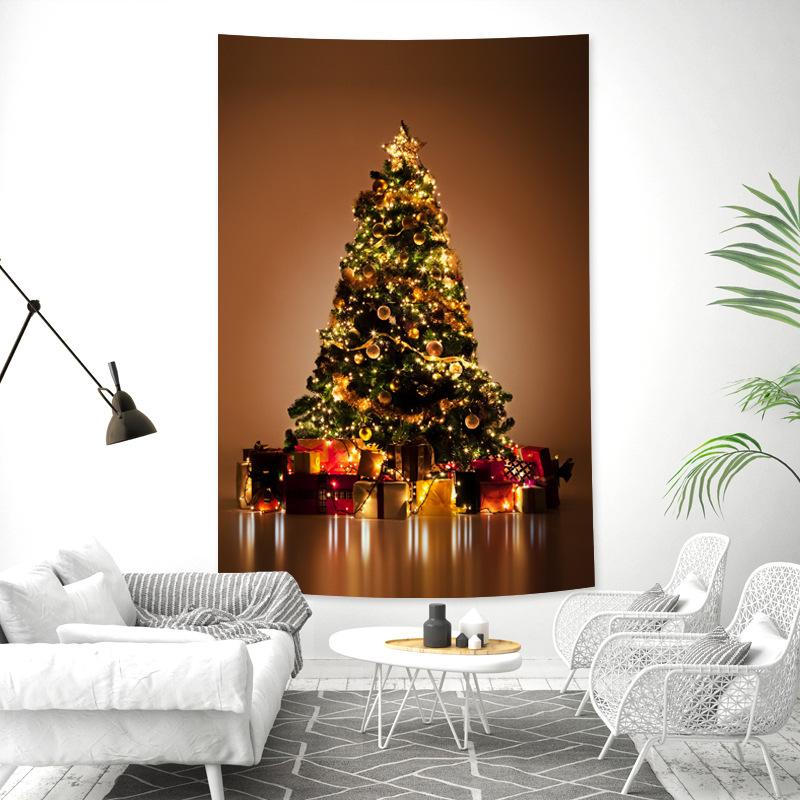 Рождественская елка Гобелен Праздничное украшение для вечеринки Настенный декор Новый — фото 10