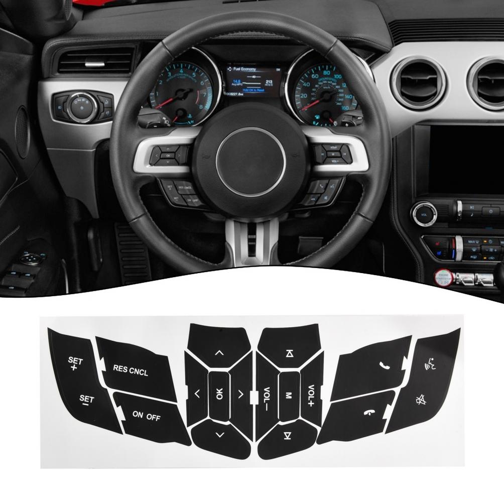 For FORD for MUSTANG 2015-2018 GEN STEERING WHEEL BUTTON REPAIR DECALS STICKERS