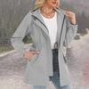 Combinaison de randonnée sportive d'extérieur à capuche pour femmes Veste coupe-vent Veste imperméable