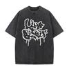 Washed Vintage Rock Band Limp Bizkit Significant Other Print T-shirts  Women Hip Hop Retro Oversized Short Sleeve T Shirts